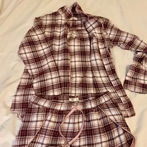 Ugg Flannel Pajama Shorts set.